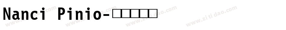 Nanci Pinio字体转换
